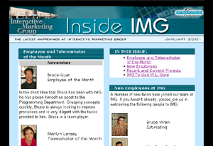 IMG electronic newsletter